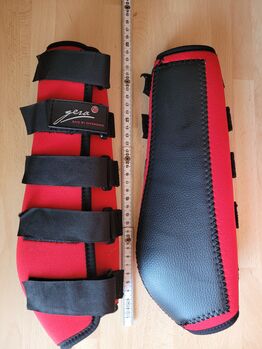 Neu! Sehnenschoner Equitex vorne, Gr. S, Gera, intergr. Fesselschutz, Klett, Rückführschlaufen, Gera, Andrea Schürmann, Tendon Boots, Lichtenau