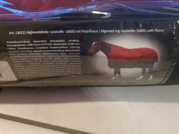 Neue HKM Highneck-Regendecke Louisville 155 rot-schwarz HKM HKM Louisville
