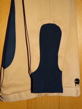 Neue Kinder Reithose 164 beige Kunstleder Vollbesatz dunkelblau Kantrie Vollbesatzreithose NEU Kantrie