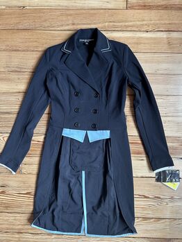 NWT Charles Ancona Women Equestrian Shadbelly Blue Trim Shoulder Pad Show Jacket, Charles Ancona Shadbelly, Allison Howell, Show Apparel, Newport