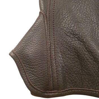 Neu! Lederchap XS, Reiter, elegant, modern, super weich, braun, von Gera