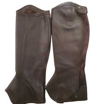 Neu! Lederchap XS, Reiter, elegant, modern, super weich, braun, von Gera, Andrea Schürmann, Half Chaps, Lichtenau