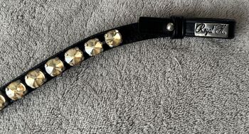 NEU Royal H. Rivoli Stirnriemen geschwungen gold / schwarz Gr. WB, Royal H. , Sell_It_All, Browbands, Ahrweiler