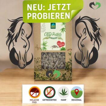 SONDERAKTION %% CBD Hanf Pellets 2,5kg UVP58,40€ Lexa Pferdefutter CBD Pellets