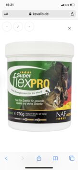 Originalverpacktes Superflex Pro NAF, NAF Zusatzmittel Sportpferd, Cathi, Horse Feed & Supplements, Wiener Neustadt 