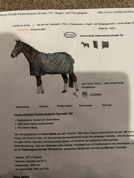 Outdoordecke 100g, 155cm, Zermatt, Krämer Zermatt Zermatt, Corina, Pferdedecken, Troisdorf