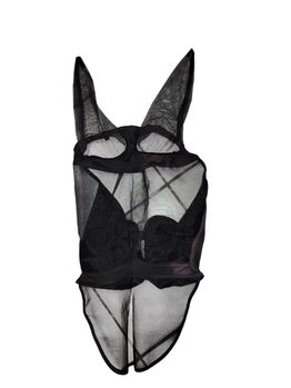 Pferde Fliegenmaske mit Ohren und Nüsternschutz, Gr. XL, elastische Pferdemasken, Andrea Schürmann, Fly & Insect Control, Lichtenau