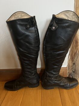 Parlanti black leather riding boots Parlanti