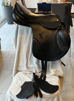 Passier eventig Springsattel spring Sattel vielseitig schwarz 17 33 32 34 Klett mono lange strupfen Passier Eventing