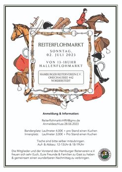 Reiterflohmarkt im Hamburger Reiterverein am So 02.07., Alle, Reiterflohmarkt-HRV, Pchle targi, wyprzedaże magazynowe, targi & Co., Norderstedt