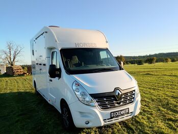 Pferdetransporter Tiertransporter Viehtransporter Nuyts Renault Master 80.000KM Klima, Renault Master Nuyts, Gerhard Strobel (Dickenherr Trucks und Trailers), Pferdeanhänger, Baden-Württemberg - Unterschneidheim