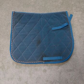 PFIFF Samt Schabracke hellblau Warmblut WB Dressur DR, PFIFF, Nicole , Dressage Pads, Norderstedt