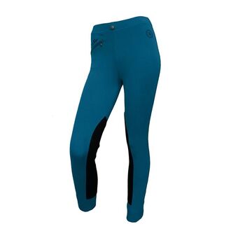 PFIFF Kinder-Reitleggings mit Stoffbesatz Gr. 164 Farbe türkis Reit-Leggings