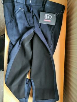 PFIFF Damen  Vollbesatz Reithose Thea Gr.42 blau schwarz Reithose