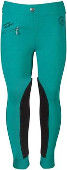 PFIFF Kinder-Reitleggings mit Stoffbesatz Gr. 146 Farbe türkis, Reit-Leggings, Una (Horse-design), Children's Breeches & Jodhpurs, Rot am See