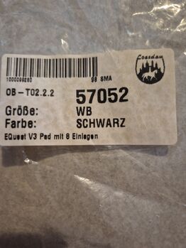 Corretion Pad, EQest V3 Pad mit Einlagen, Karin , Inne podkładki pod siodło, Wattenheim