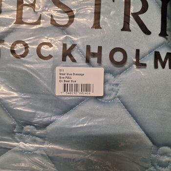 Equestrian Stockholm Schabracke mit Bandagen Stone Blue Equestrian Stockholm 