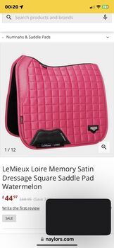 Watermelon full memory foam dressage pad Le Mieux