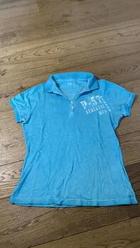 Poloshirt von Pikeur (Gr. 38/M) in Türkis/Blau, Pikeur, Paulina, Shirts & Tops, Weilerswist