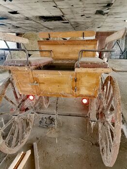 Kutsche Wagonette Zweispänner, A. G. , Powozy konne, Neubrandenburg