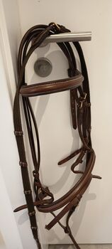 Hübsche braune Trense, abgesetzte Naht, neuwertig, VB/Cob, Elka, Bridles & Headstalls, Alfdorf