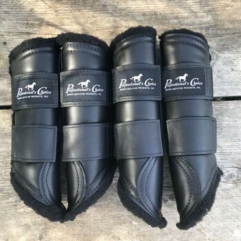 Professionals Choice Leather Protection Boots Black 4er UVP225€, Professionals Choice Leather Protection Boots, WOW Pferd Shop (WOW Pferd Shop), Tendon Boots, Kirchdorf an der Amper