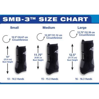 Professionals Choice SMB3 Black/ Schwarz 1 Paar Frontboots - Small SONDERANGEBOT Professionals Choice SMB3