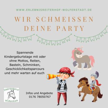 Kindergeburtstag auf dem Erlebnisreiterhof Wolferstadt, Isabelle Zimmermann , Wczasy jeździeckie, Wolferstadt