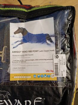 Regendecke 120 cm Amigo neu 0 gr, Amigo Horseware Ireland  Amigo Hero 900 Pony , Elisabeth , Pferdedecken, Rosenbach