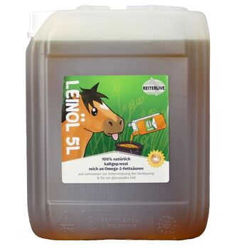 Reiterlive Leinöl 5L (3,00€/1L), Reiterlive, Reiterlive (Reiterlive), Horse Feed & Supplements, Eschweiler