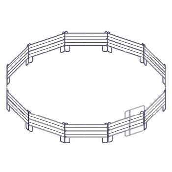 Reiterlive Longierzirkel Roundpen 6-rohrig, Reiterlive, Reiterlive (Reiterlive), Padok, Eschweiler