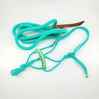 Strassknotenhalfter MINISHETTY mit Strick MINT