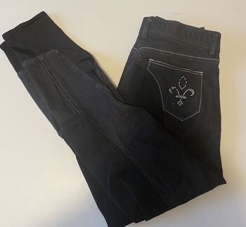 Reithose Jeans Schwarz Glitzersteine, Doreen Ridder , Breeches & Jodhpurs, Schieder 