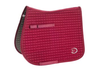 RidersChoice Baumwoll-Schabracke WB-VS Burgandy Weinrot Grau Vielseitigkeit-Full Riders Deal, RidersChoice, Anne, Schabracken, Wahrenholz
