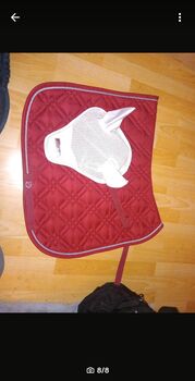 Ridersdeal Schabracke rot /dunkelrot mit Kordel in silber, Anna, Schabracken, Recklinghausen 