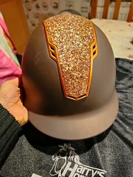 Reithelm, Reitkappe mit Glitzerinlay, NEUWERTIG, Harry Horse, Sandfuchs, Riding Helmets, Hörup