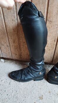 Reitstiefel Sergio Grasso schwarz mit Lack 41 (40), Sergio Grasso, Julia , Riding Boots, Gleichen