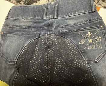 Reitjeans Leggins mit Besatz Größe 34 dunkelblau, Margarete , Breeches & Jodhpurs, Stuttgart 