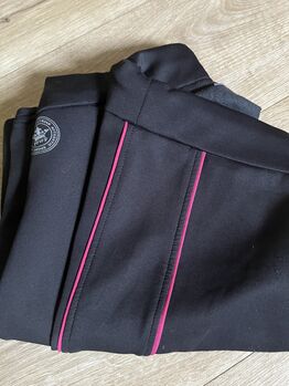 Reitlegging schwarz, rote Ziernaht, Kniebesatz, Gr. 40, Pfiff, Gabi Radermacher, Breeches & Jodhpurs, Aachen