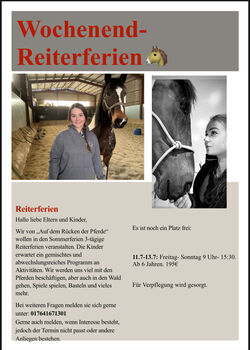 Reiterferien für Kinder, Kim Schäfer  (Kim Schäfer- Auf dem Rücken der Pferde), Riding Lessons, Melsungen 