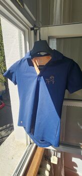 Kinderreitpoloshirt Fouganza (Decathlon), blau/orange, 12 Jahre, Decathlon, Thomas, Children's Shirts & Tops, Konstanz