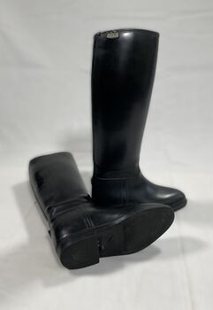 Damen Reitstiefel schwarz - Gummireitstiefel, Aigle, Wolfganc Vögele, Riding Boots, Langenargen