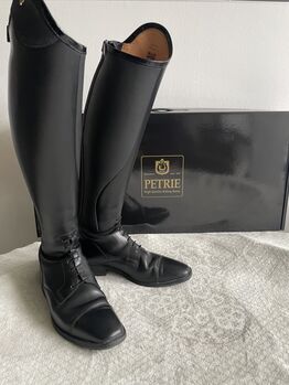 Lederreitstiefel Petrie Riva schwarz/Stardust navy, Petrie Riva, Boecker, Riding Boots, Wuppertal 