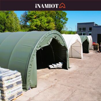 Robuste Rundbogenhalle 6x6 m 202012P  ideal zur Lagerung von Heu, Stroh, Futtermitteln, Getreide