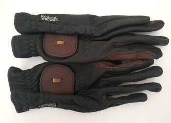 Roeckl Reithandschuhe ROECK-GRIP  - schwarz/braun - neu - Größe 8,5 Roeckl 