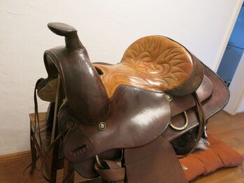 Roping Sattel, Westernreitsattel, Leder, Triangle T Brand, Triangle T Brand, Leila, Western Saddle, Hergensweiler