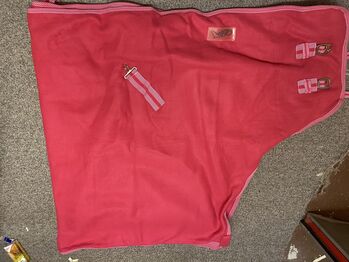 Pinke Fleece Abschwitzdecke