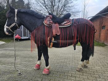 Fransendecke Ausreitdecke Fliegendecke Maßanfertigung