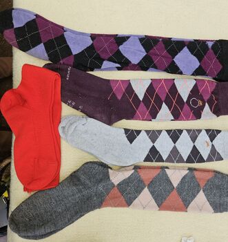 Reitersocken 5 Paar Rauten Gr.35-38, Mix Reitersocken , Birte Metzger-Jessen , Other, Weesby 