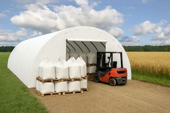 Rundbogenhalle 9,15 x 12 m 304015R – eine praktische und vielseitige Lösung für Landwirtschaft,